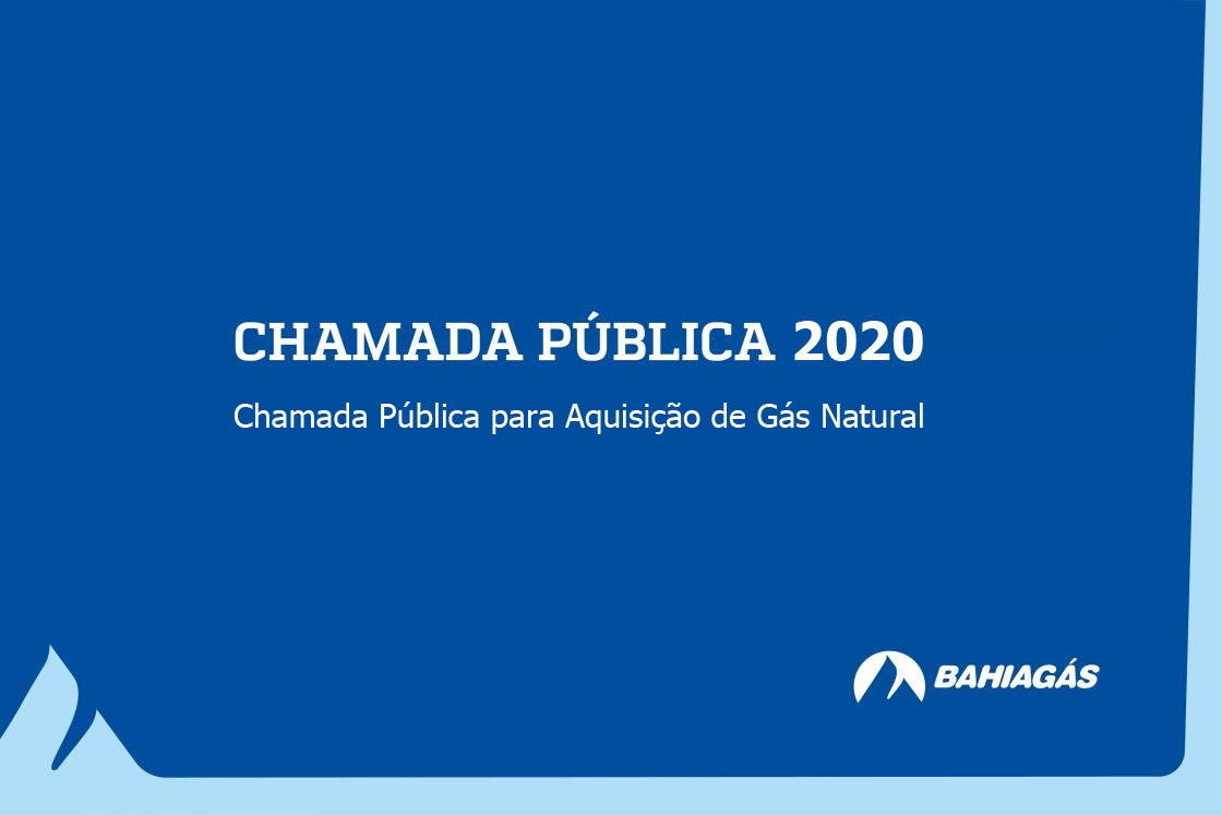 Chamada Pública para Aquisição de Gás Natural